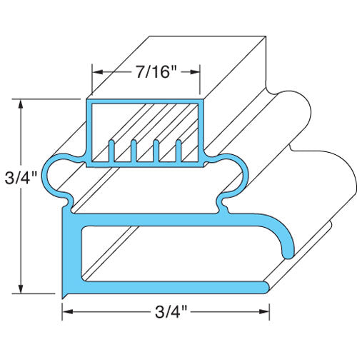 170-2144 Delfield - Durable Door Gasket Replacement 170-2144 Delfield - Durable Door Gasket Replacement